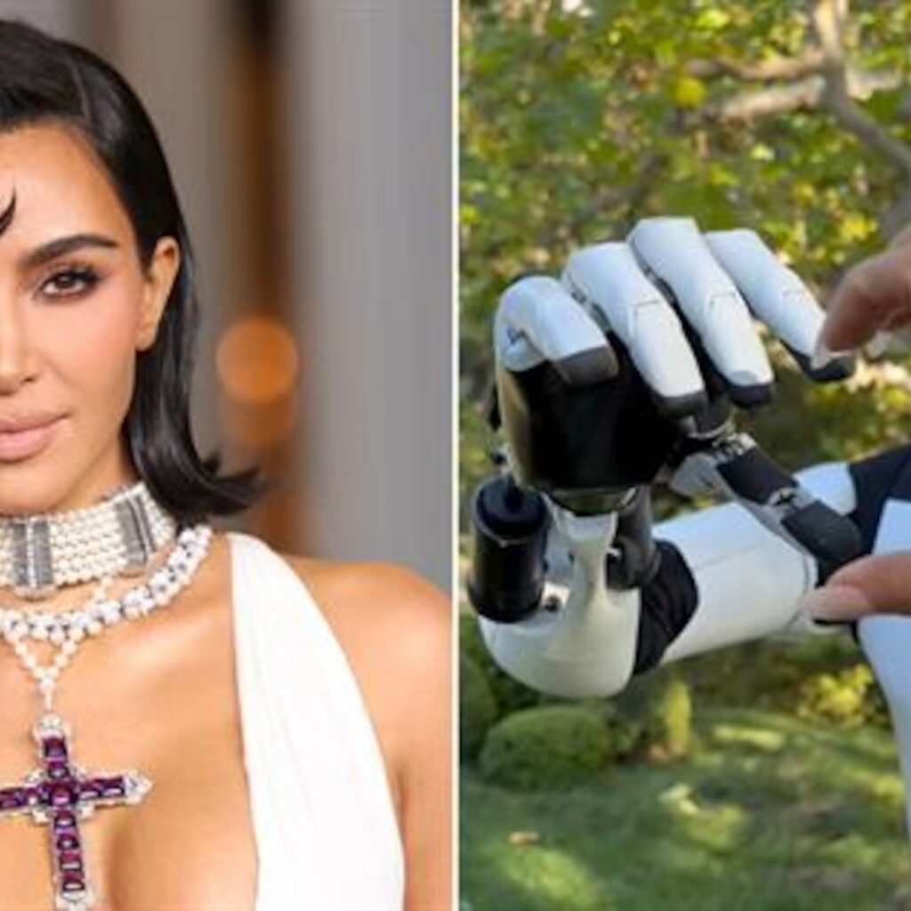 Kim Kardashian Engages With Tesla's New Humanoid Robot