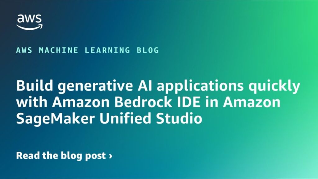 Build Generative Ai Applications Quickly With Amazon Bedrock Ide In