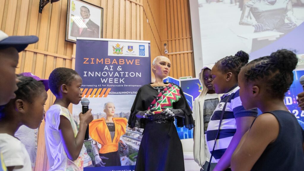 Sophia The Robot Captivates At Zimbabwe's Innovation Fair