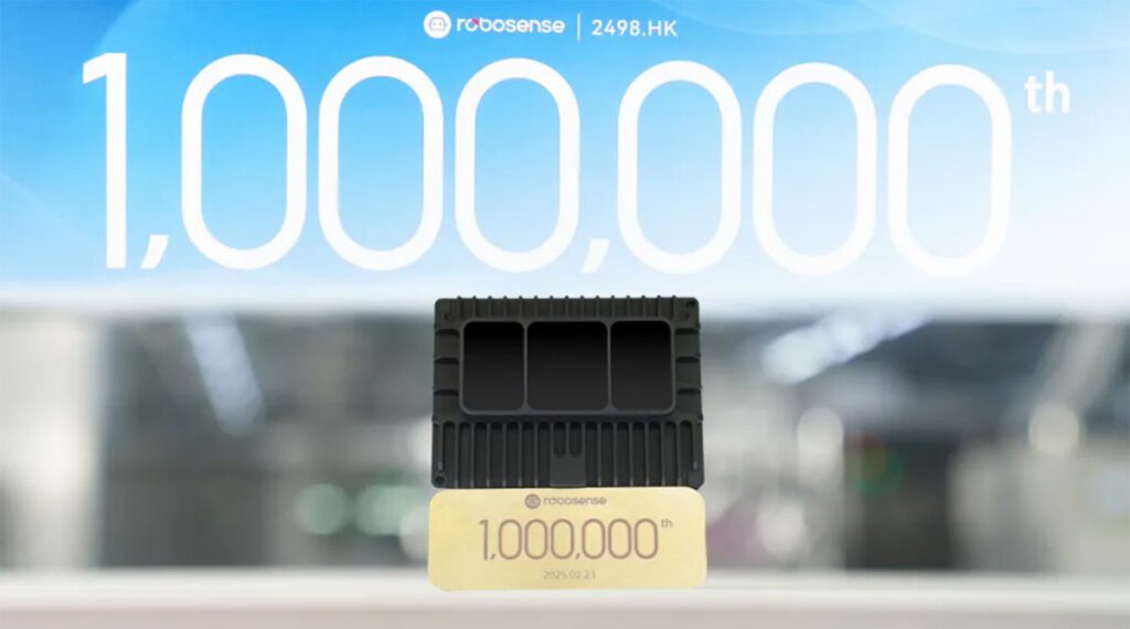 Robosense Celebrates Milestone Of One Million Lidar Deliveries