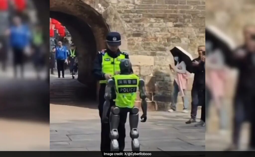 Robotic guardians: humanoid officers patrolling china's streets